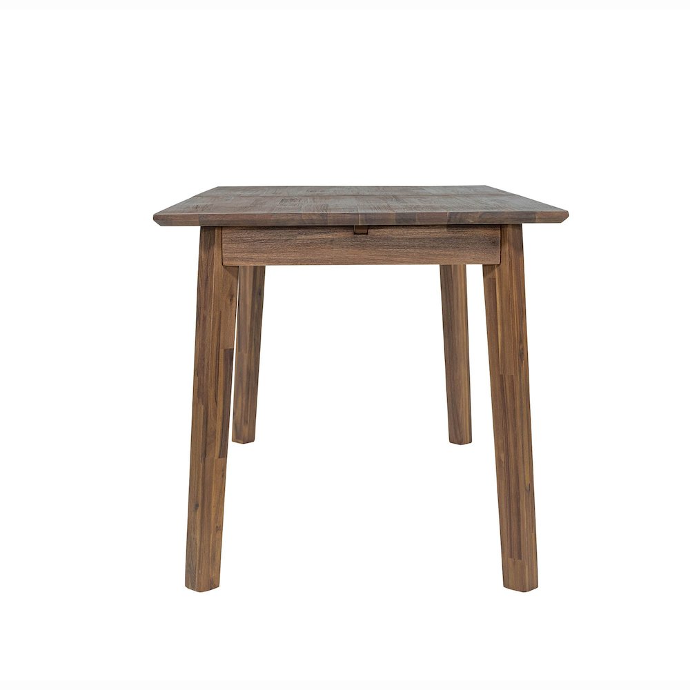 Gia Small Extension Dining Table with Butterfly System 55/71” - Warm Pecan. Picture 7