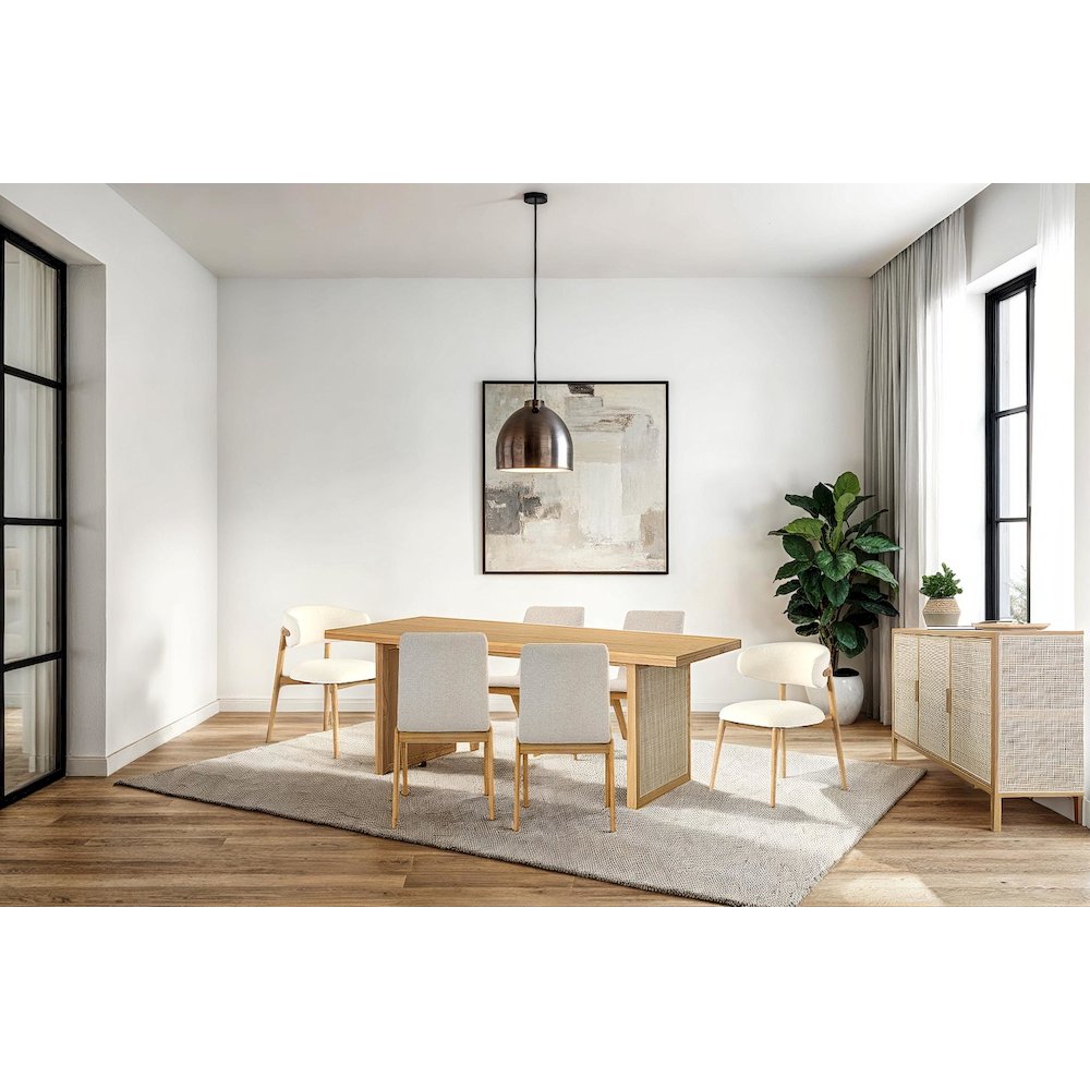 Rattan Dining Table - Natural. Picture 11