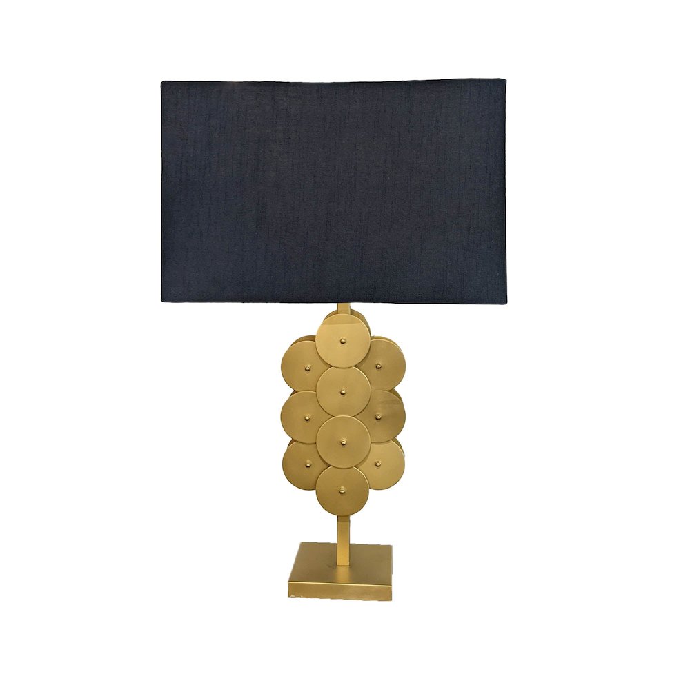 Skye Brass Disc Lamp. Picture 4