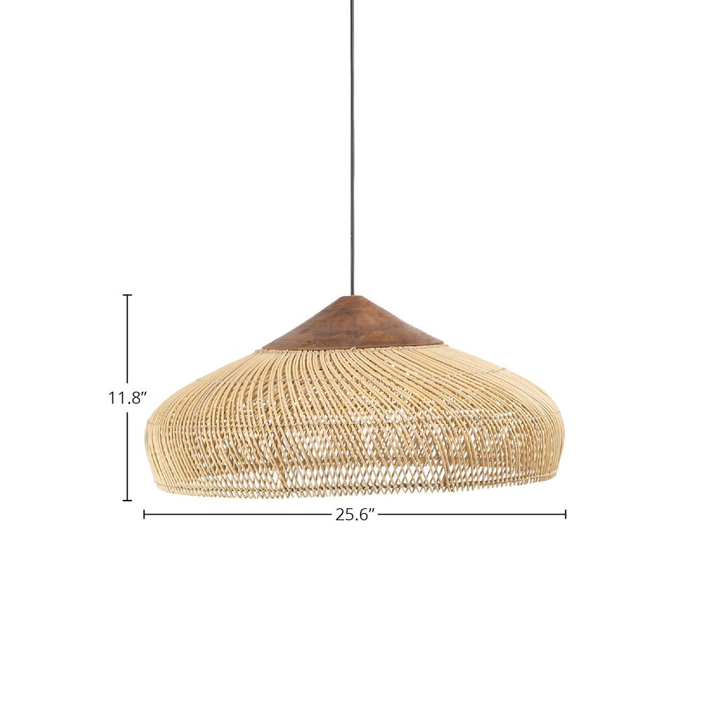 D-Bodhi Banjo Pendant Large - Natural. Picture 10