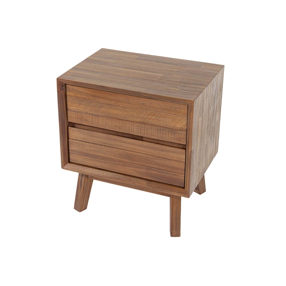 Gia 2 Drawer Nightstand - Warm Pecan. Picture 7