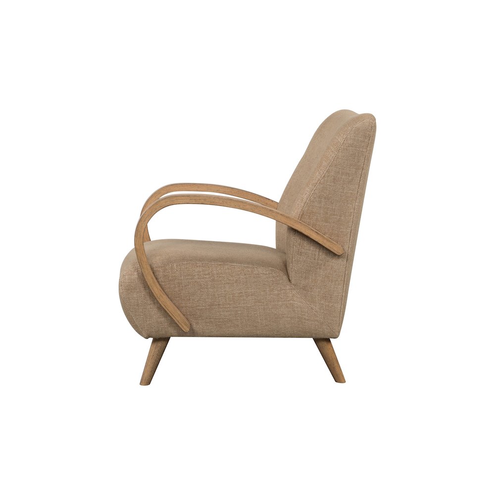 Louis Club Chair - Textured Honey. Picture 5