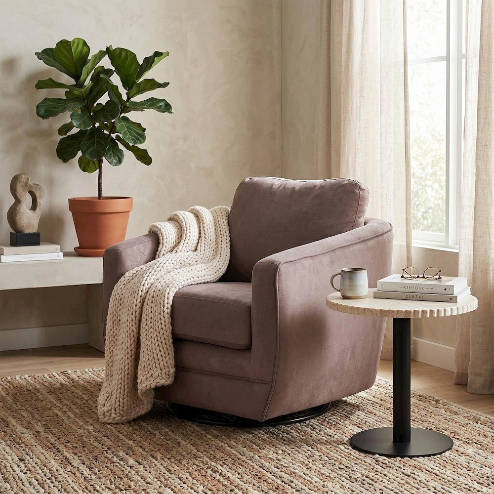 Baltimo Swivel Glider - Ash Brown (VT). Picture 2