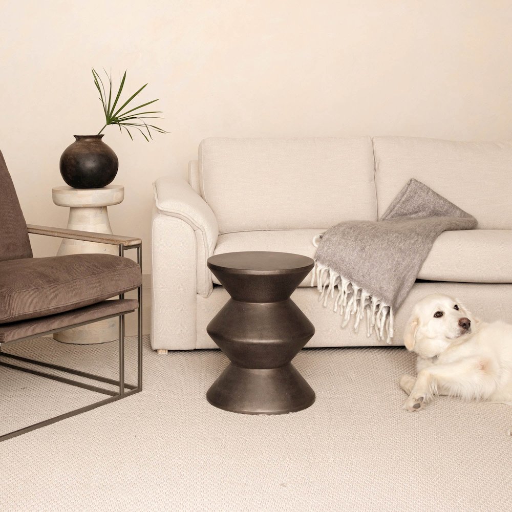 Concrete Inverted Side Table - Bronze. Picture 13
