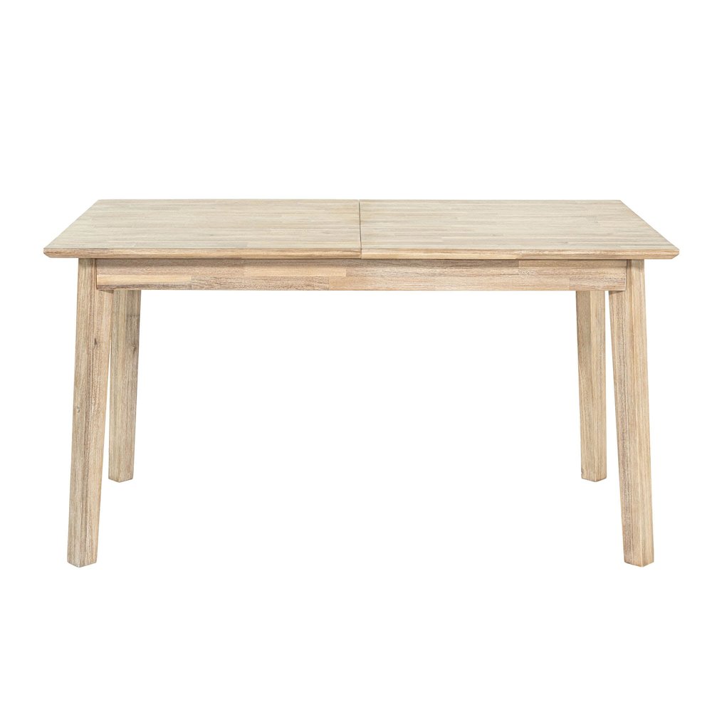 Gia Small Extension Dining Table with Butterfly System 55/71” - Light Driftwood. Picture 7