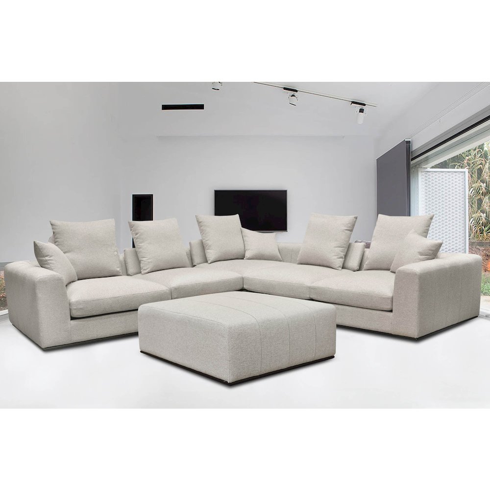 Sullivan Ottoman - Alba Stone. Picture 8