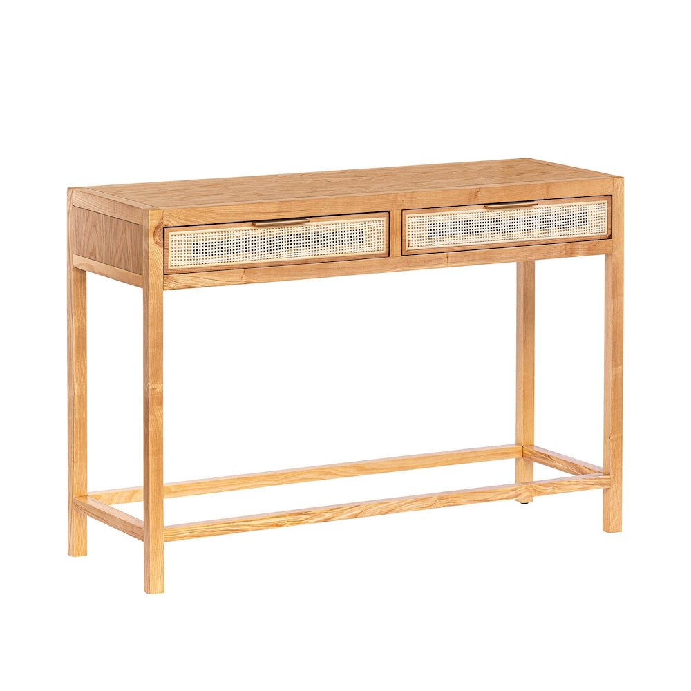 Rattan Console Table - Natural. Picture 1