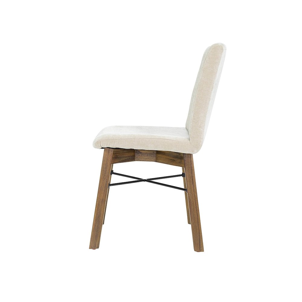 Gia Dining Chair - Warm Pecan - Sand. Picture 6