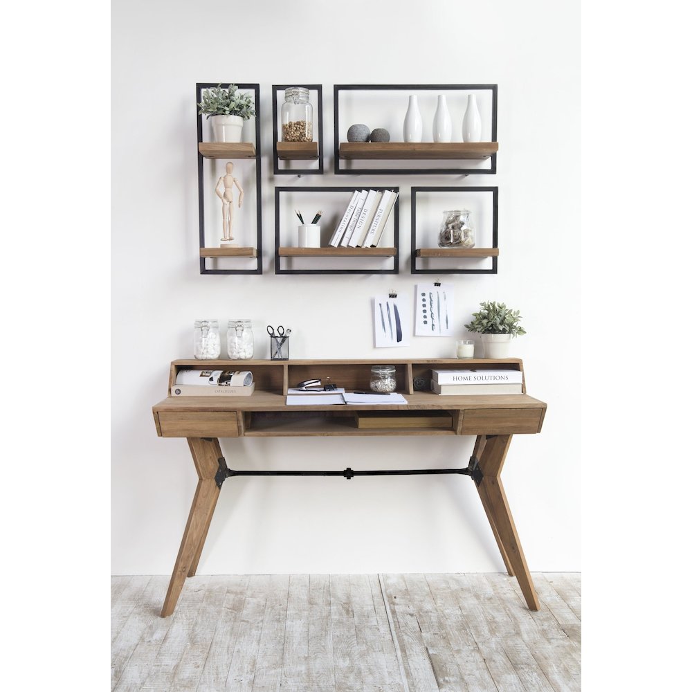 D-Bodhi Metal Frame Wall Box - Natural - Type E (1/box). Picture 2