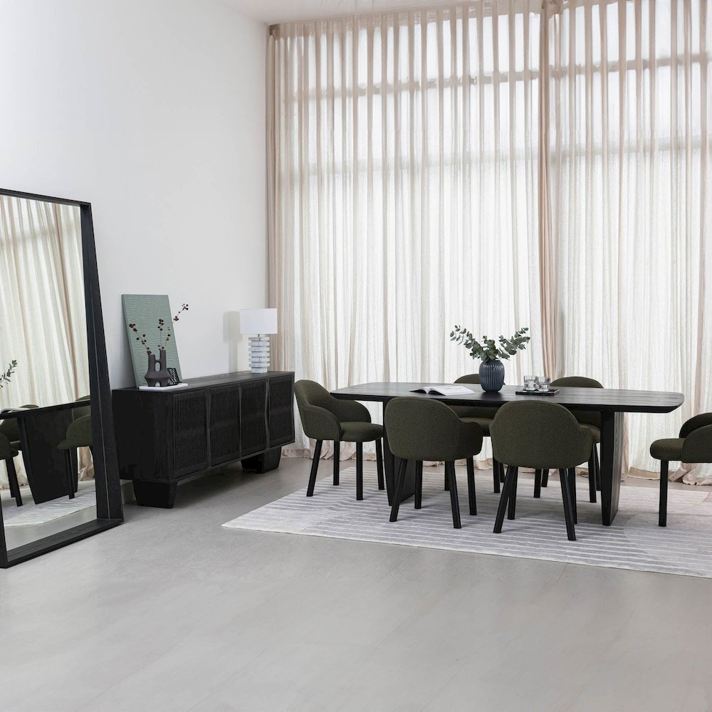 Tonic Dining Table - Black Oak. Picture 7