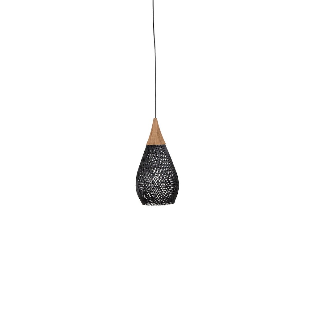D-Bodhi Horn Pendant Small - Black. Picture 1