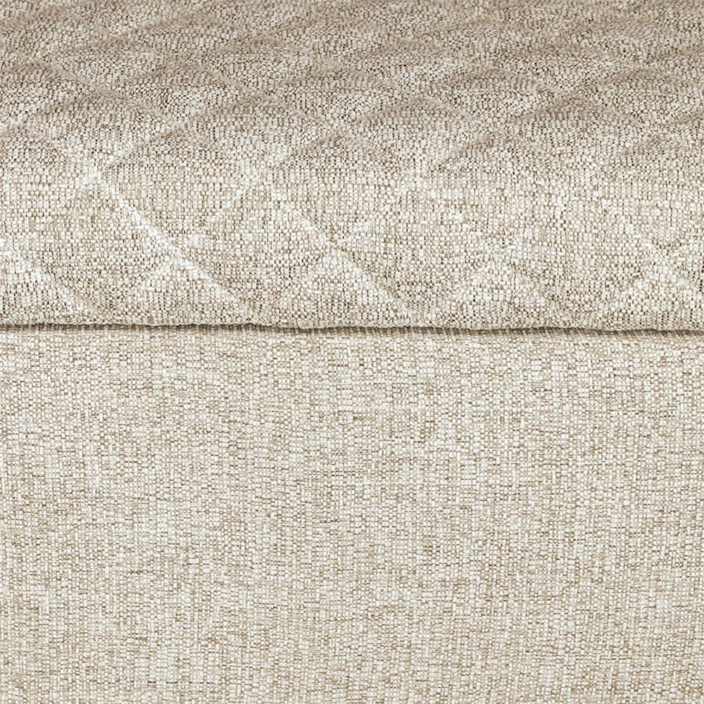 Reece Storage Ottoman - Tan. Picture 7