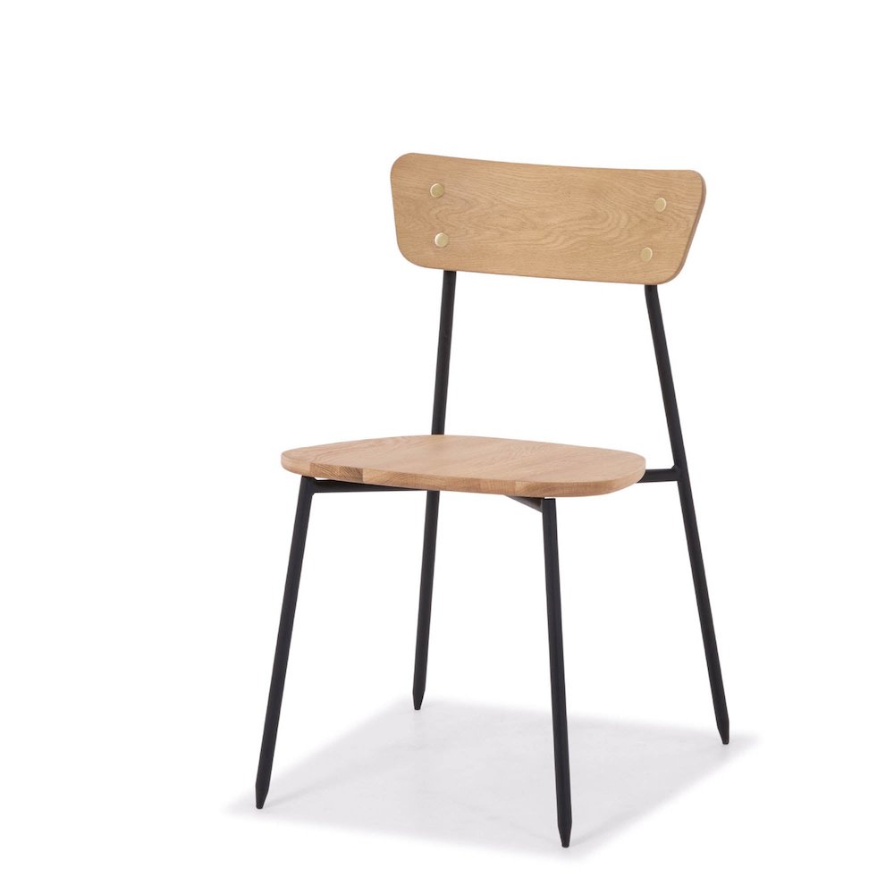 Colton Dining Chair - Natural Wood Seat. Picture 1