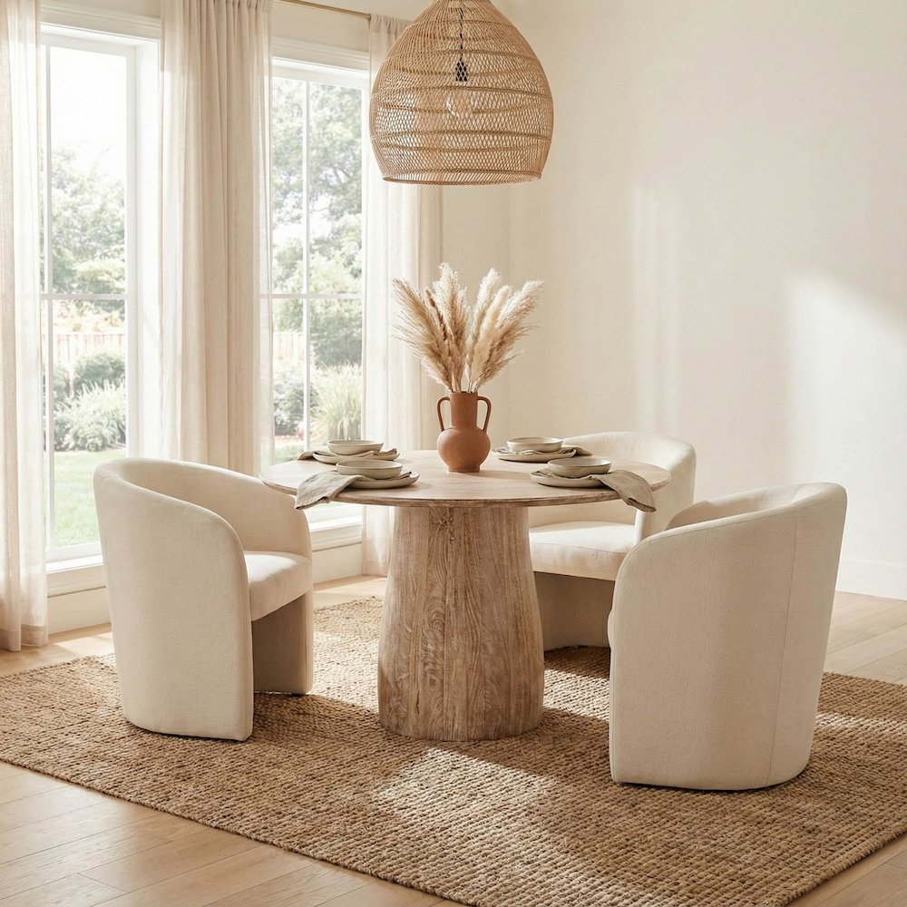Truffle Round Dining Table. Picture 2