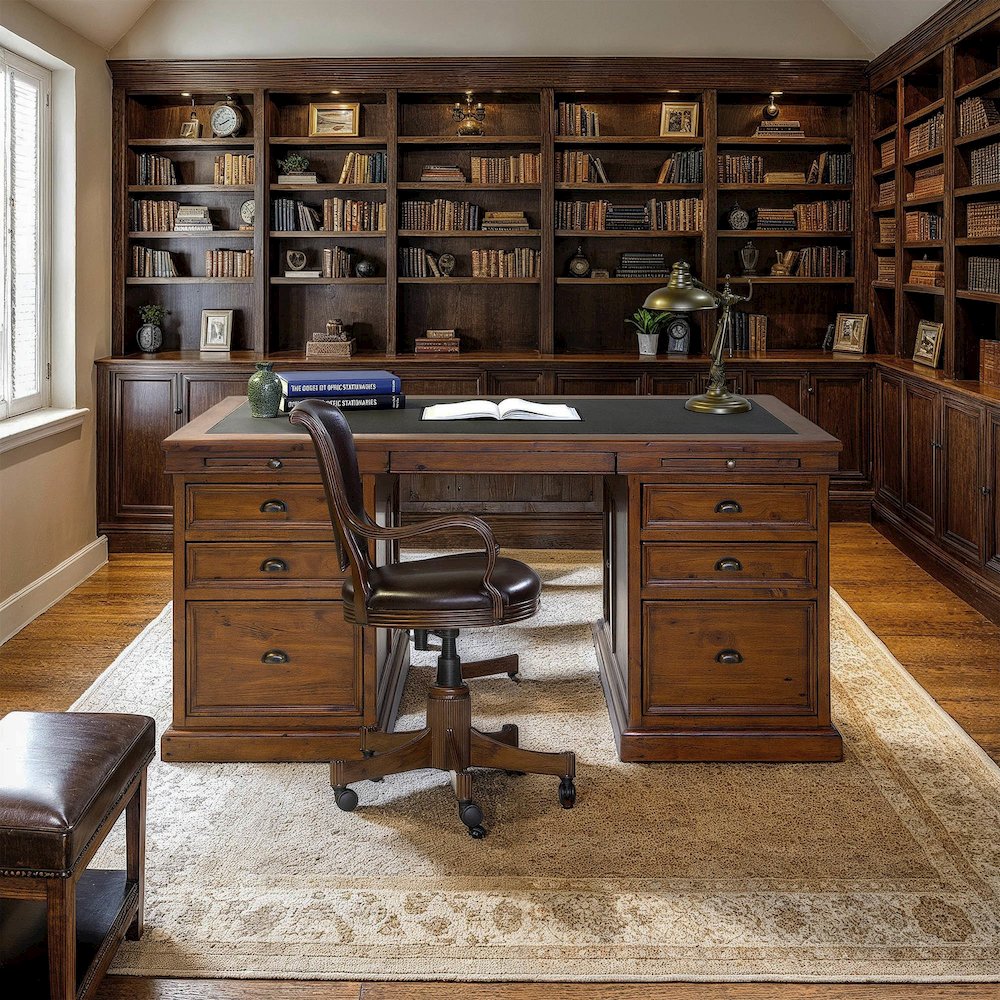 Lifestyle Double Desk - African Dusk. Picture 2