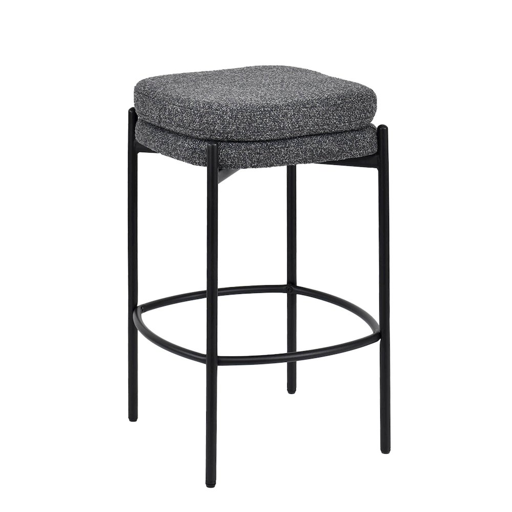 Nina Counter Stool - Chunky Grey. Picture 1