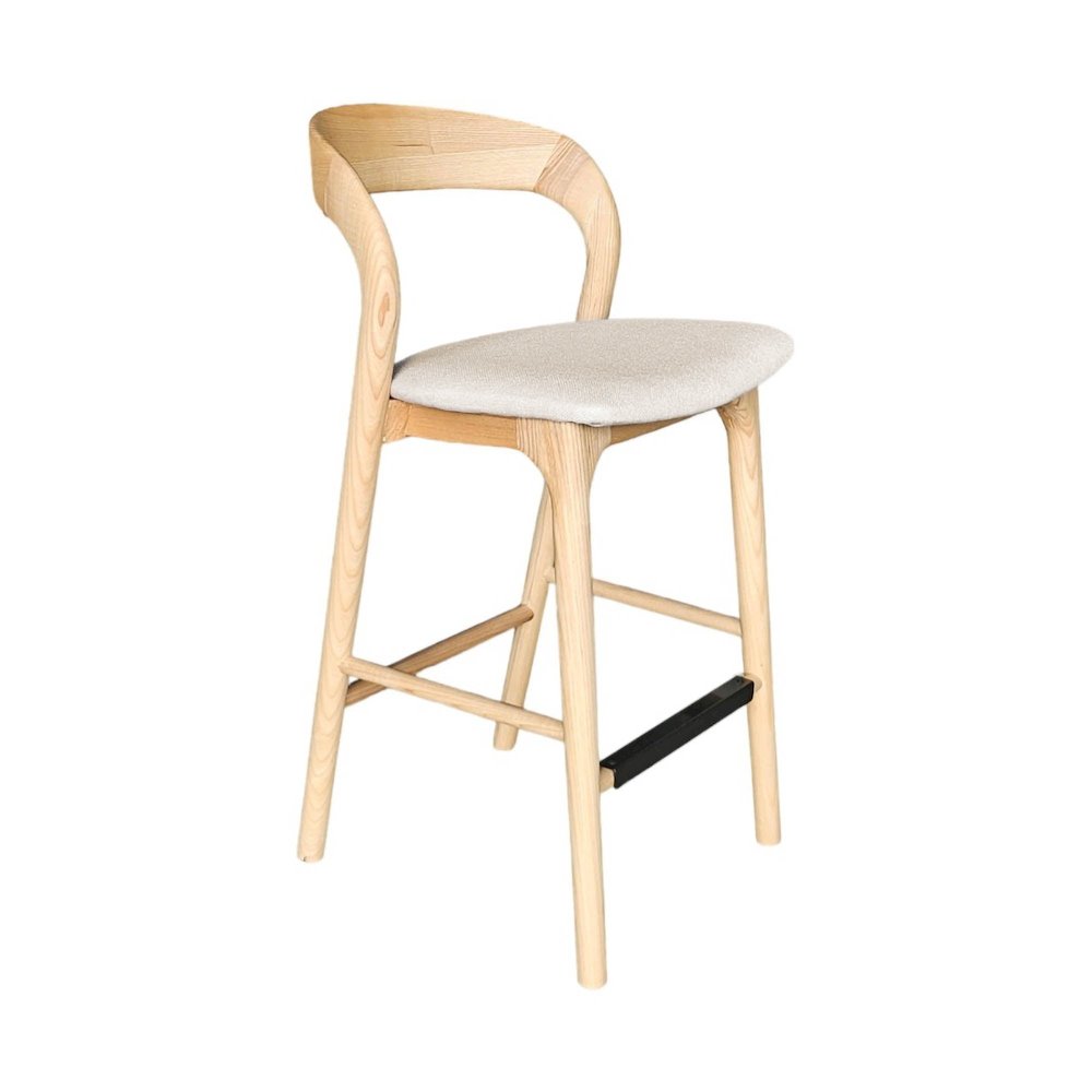 Rotondo Counter Stool - Natural Frame. Picture 5