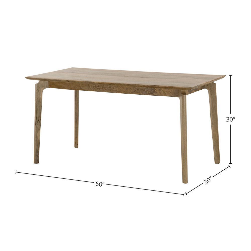 Kenzo Dining Table Small 60” – Natural. Picture 13