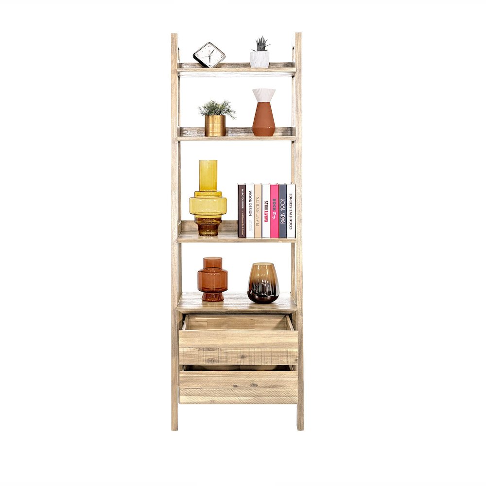 Gia Modular Bookcase - Light Driftwood. Picture 5
