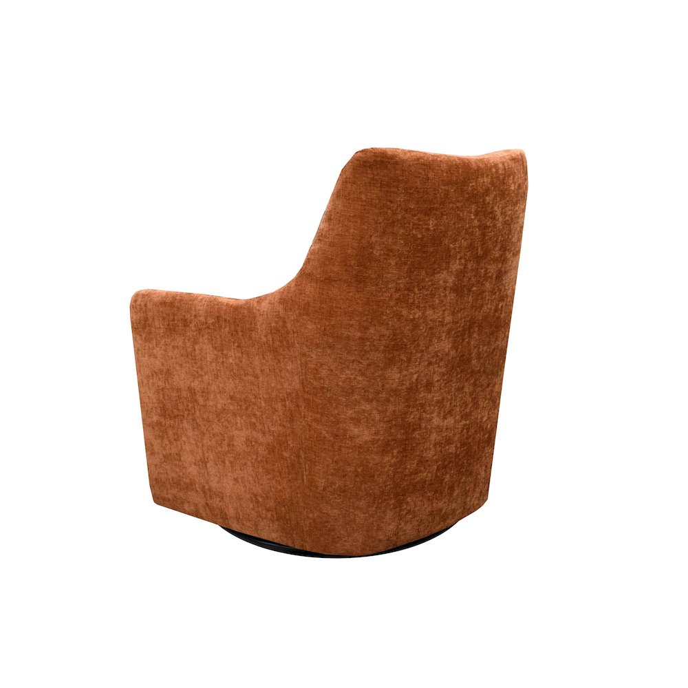Lilith Swivel Chair - Brick Chenille. Picture 5