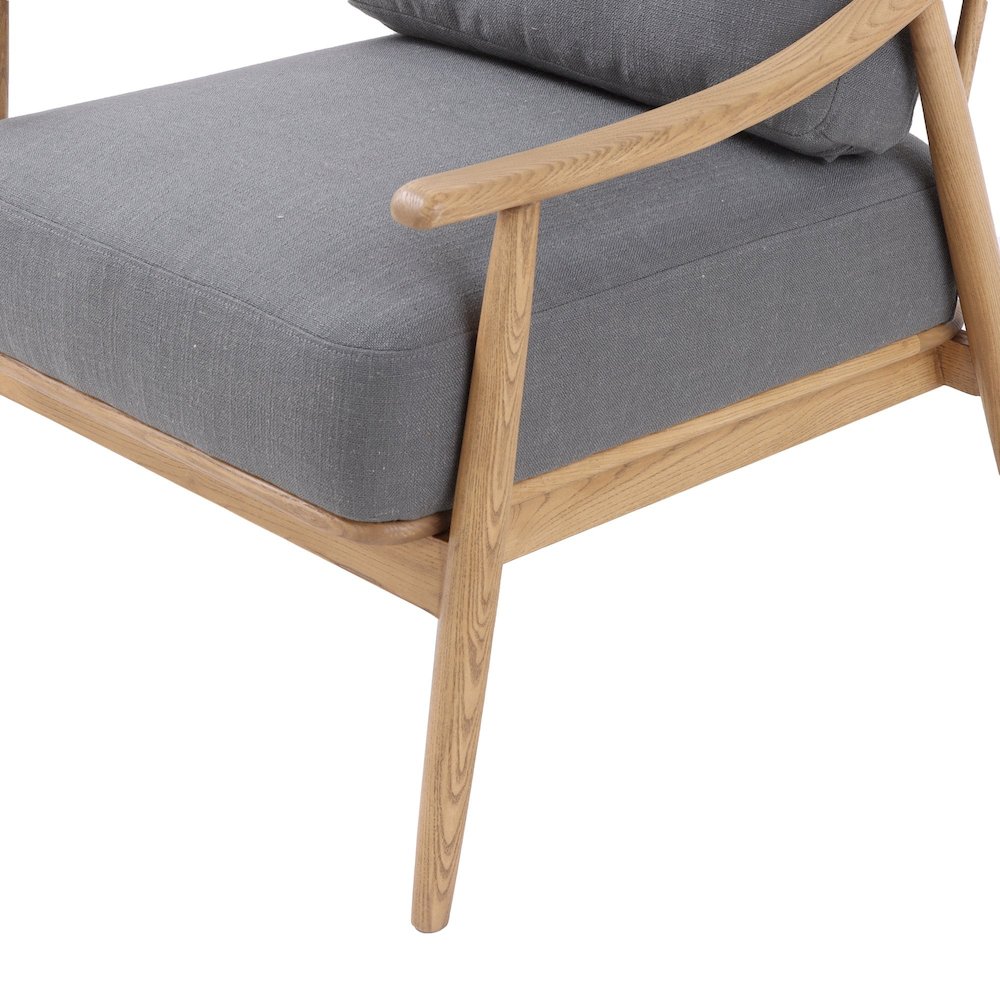 Kinsley Club Chair - Stormy Grey/Natural Frame. Picture 8