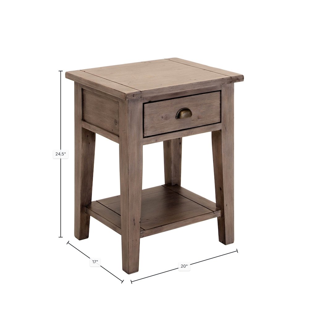 Irish Coast Small Side Table - Sundried. Picture 2