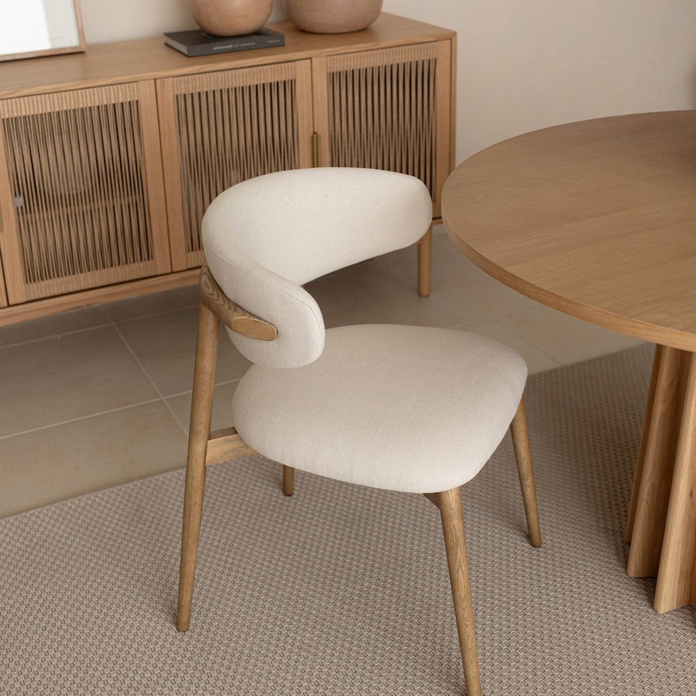 Milo Dining Chair - Savile Flax. Picture 9