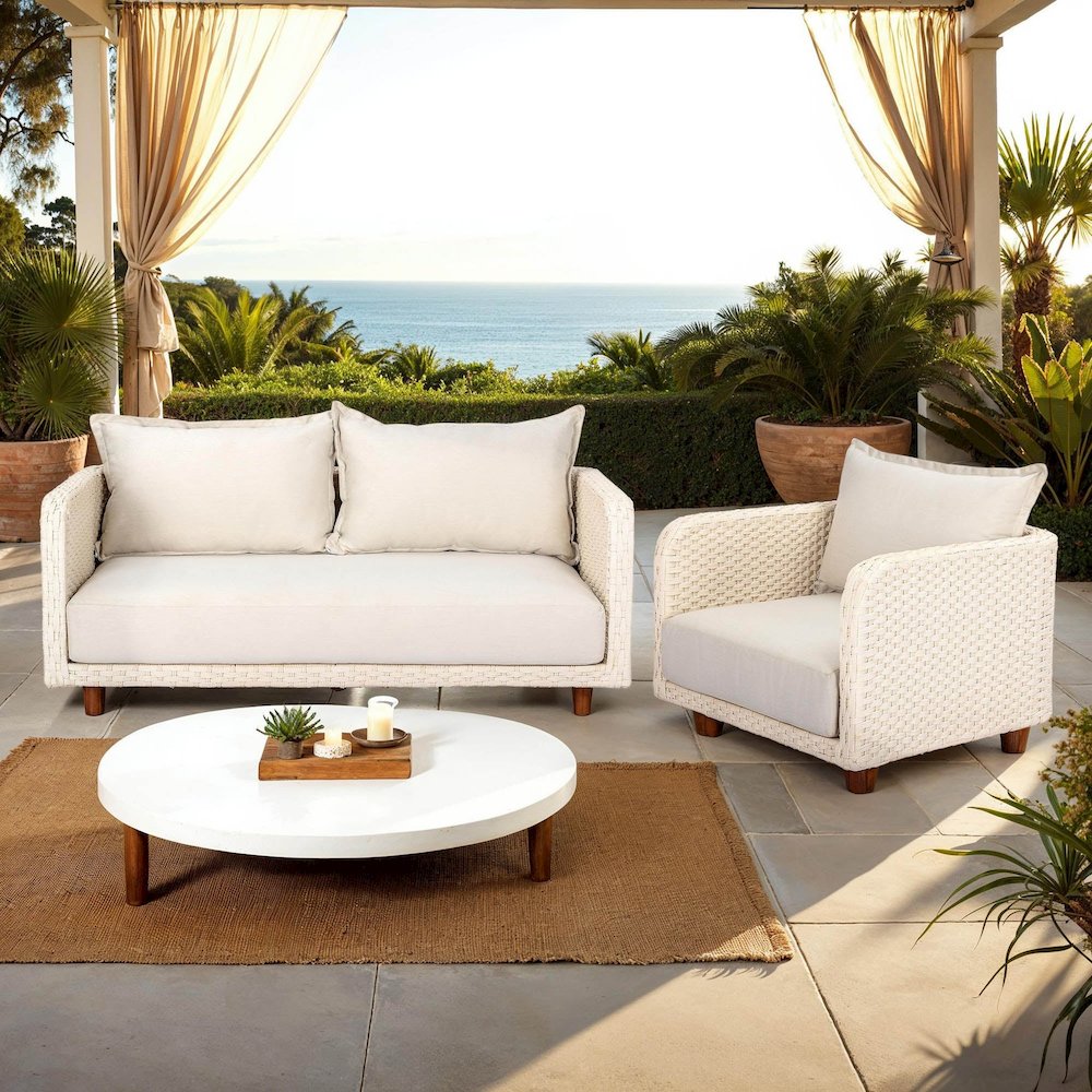 Ivory Coast Outdoor - Loveseat. Picture 3