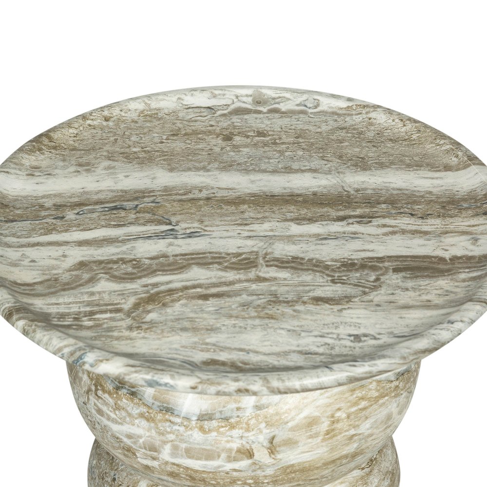 Temple Side Table - Grey Mist. Picture 5