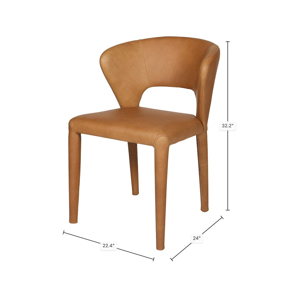 Dakota Dining Chair - Tan. Picture 3