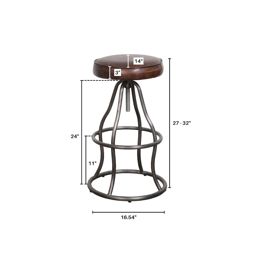 Bowie Stool - Vintage Brown. Picture 10