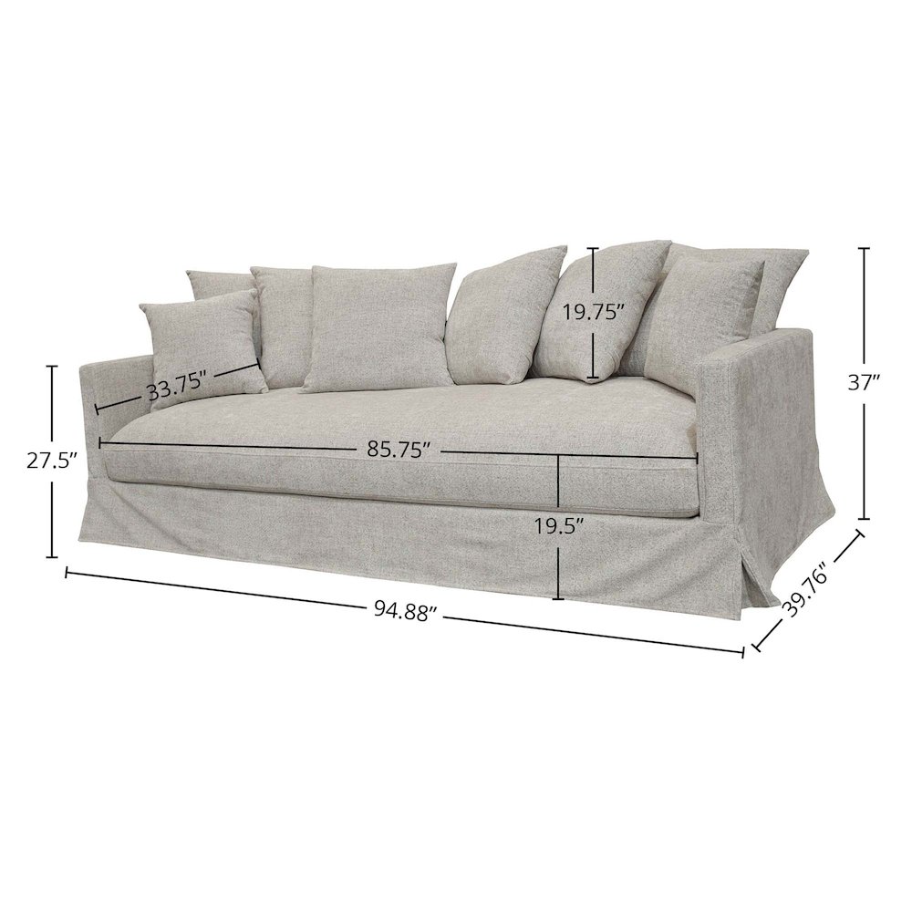 Boardwalk Sofa - Pebble. Picture 3