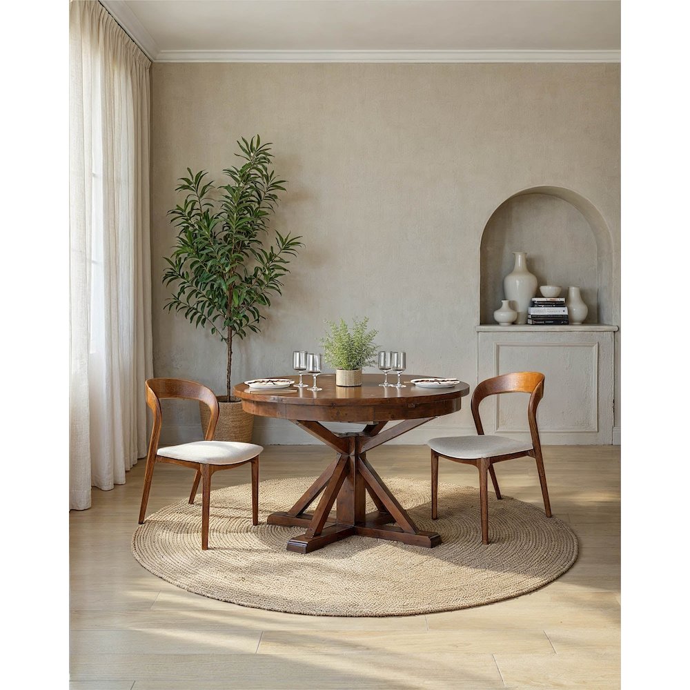 Rotondo Dining Chair - Walnut Frame. Picture 12