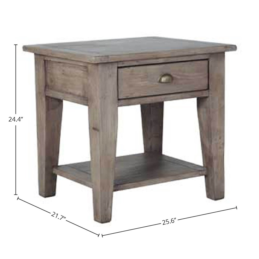 Irish Coast Regular Side Table - Sundried. Picture 2