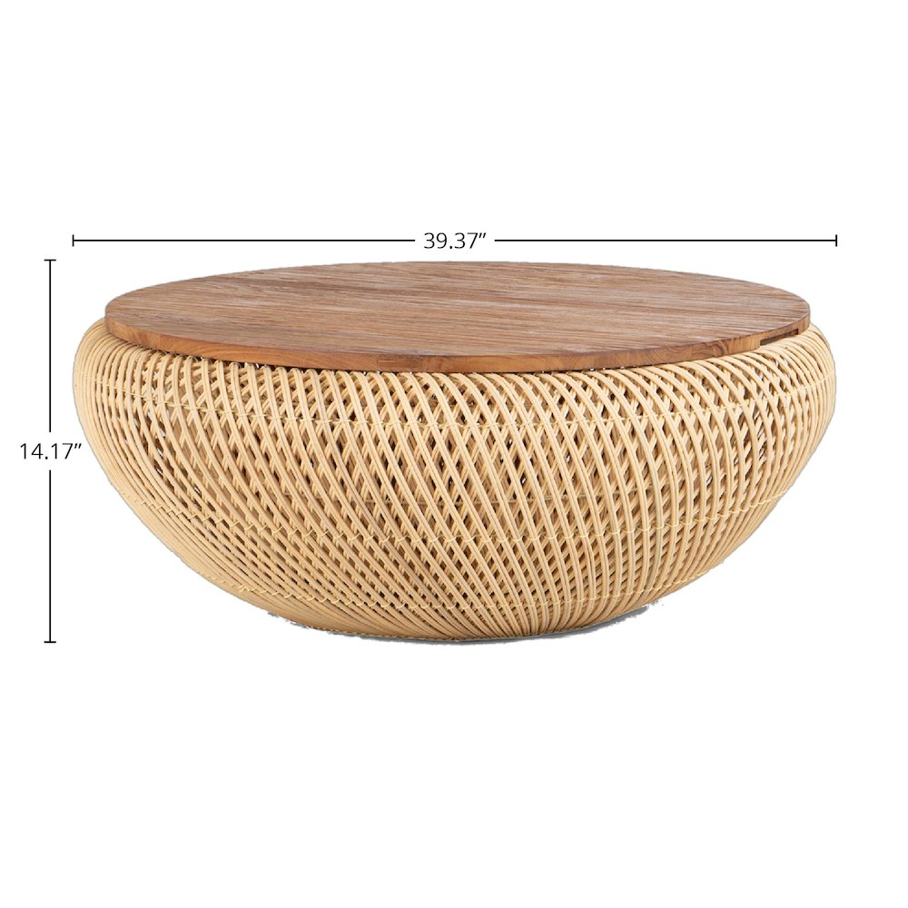 D-Bodhi Wave Coffee Table - Large/ Natural. Picture 7