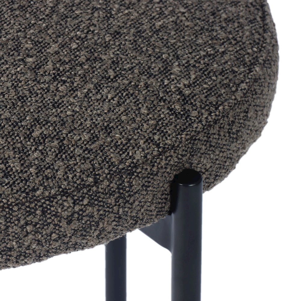 Cleo Dining Chair - Brown Boucle. Picture 8