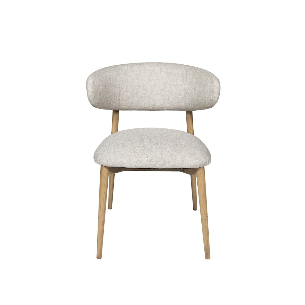 Milo Dining Chair - Vanilla Tweed. Picture 5