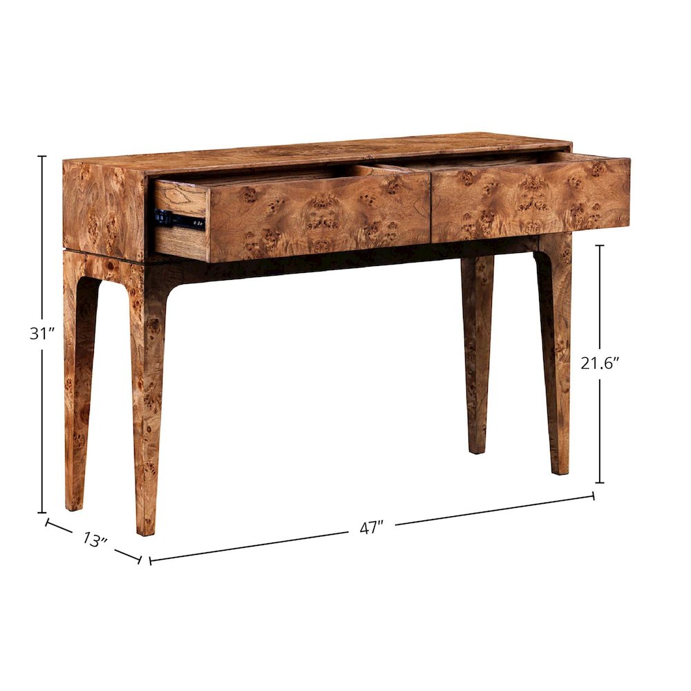 Mappa Console Table - Dark Burl. Picture 3