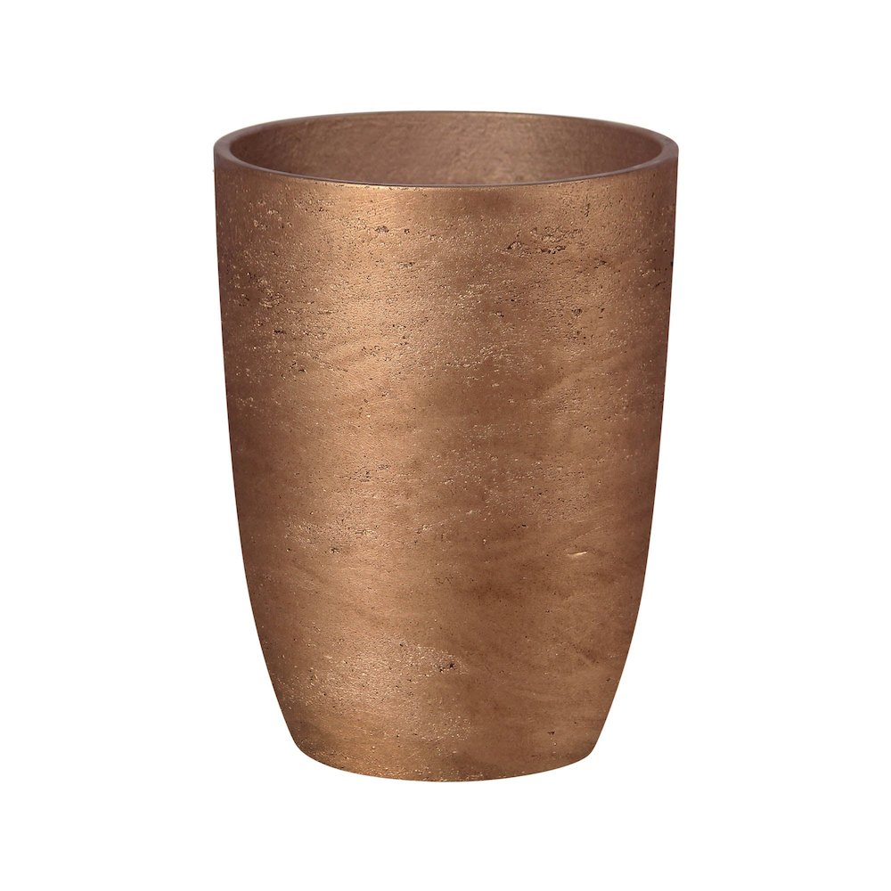 Mineral Medium Tapered Vase - Metallic Bronze. Picture 1