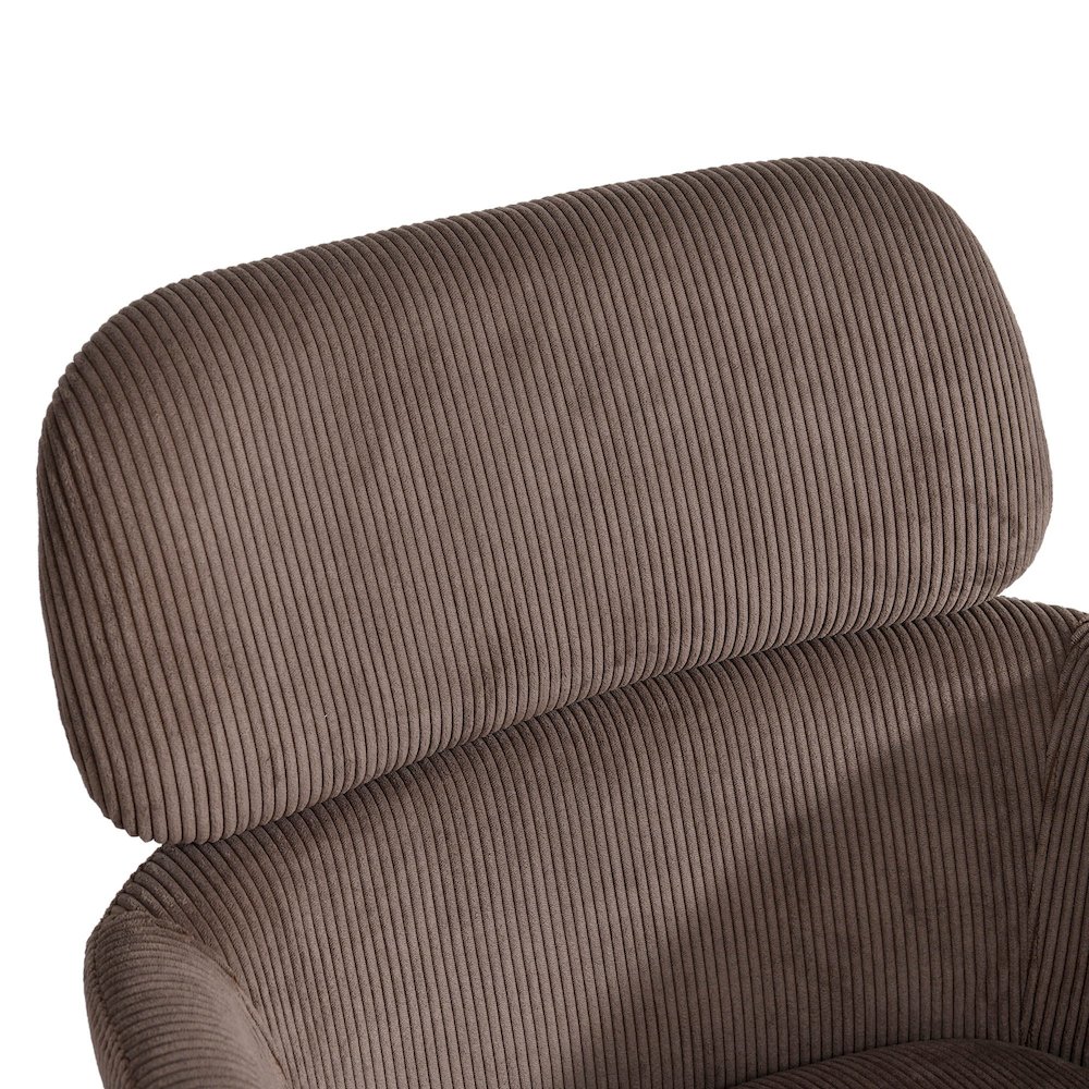 Allegra Dining Chair - Corduroy Brown. Picture 9