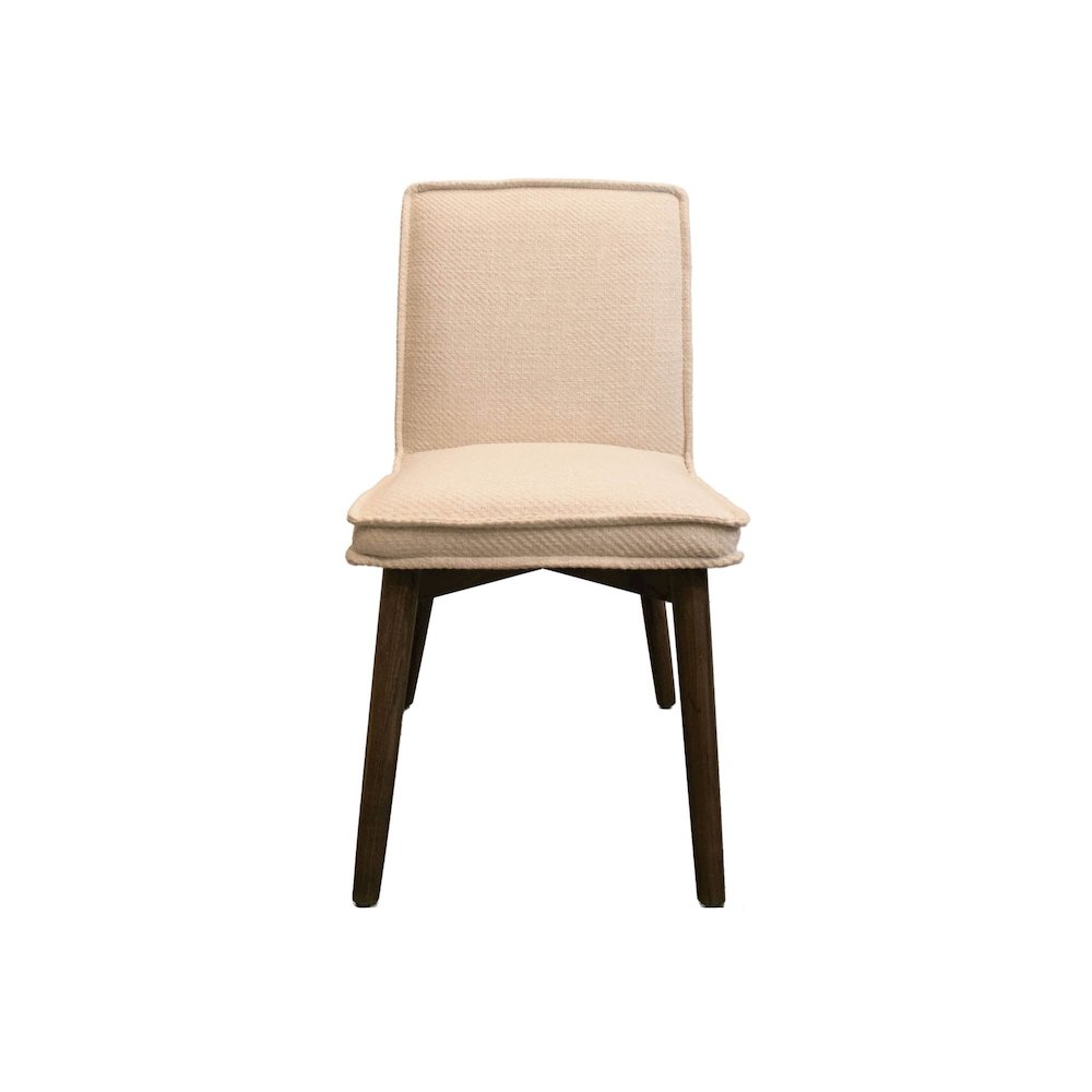 Franklyn Dining Chair - Crosshatch Pebble Cream. Picture 3