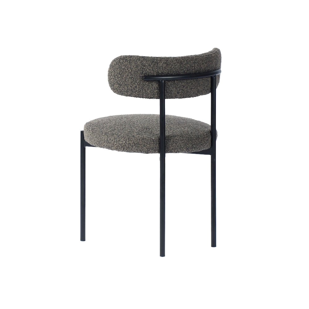 Cleo Dining Chair - Brown Boucle. Picture 7