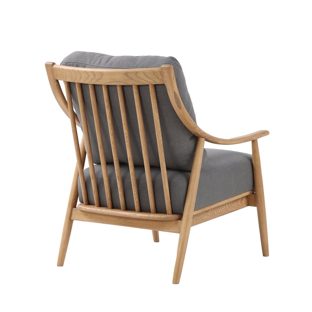 Kinsley Club Chair - Stormy Grey/Natural Frame. Picture 5