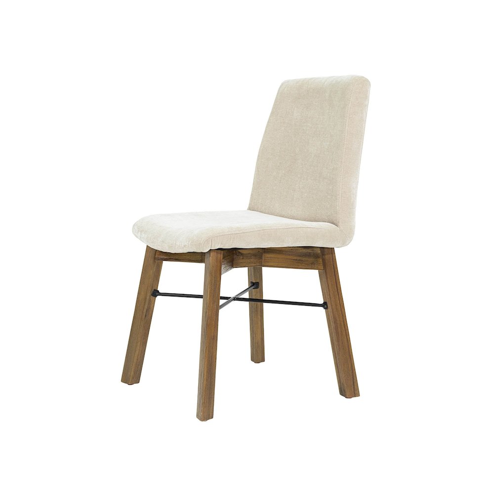 Gia Dining Chair - Warm Pecan - Sand. Picture 5
