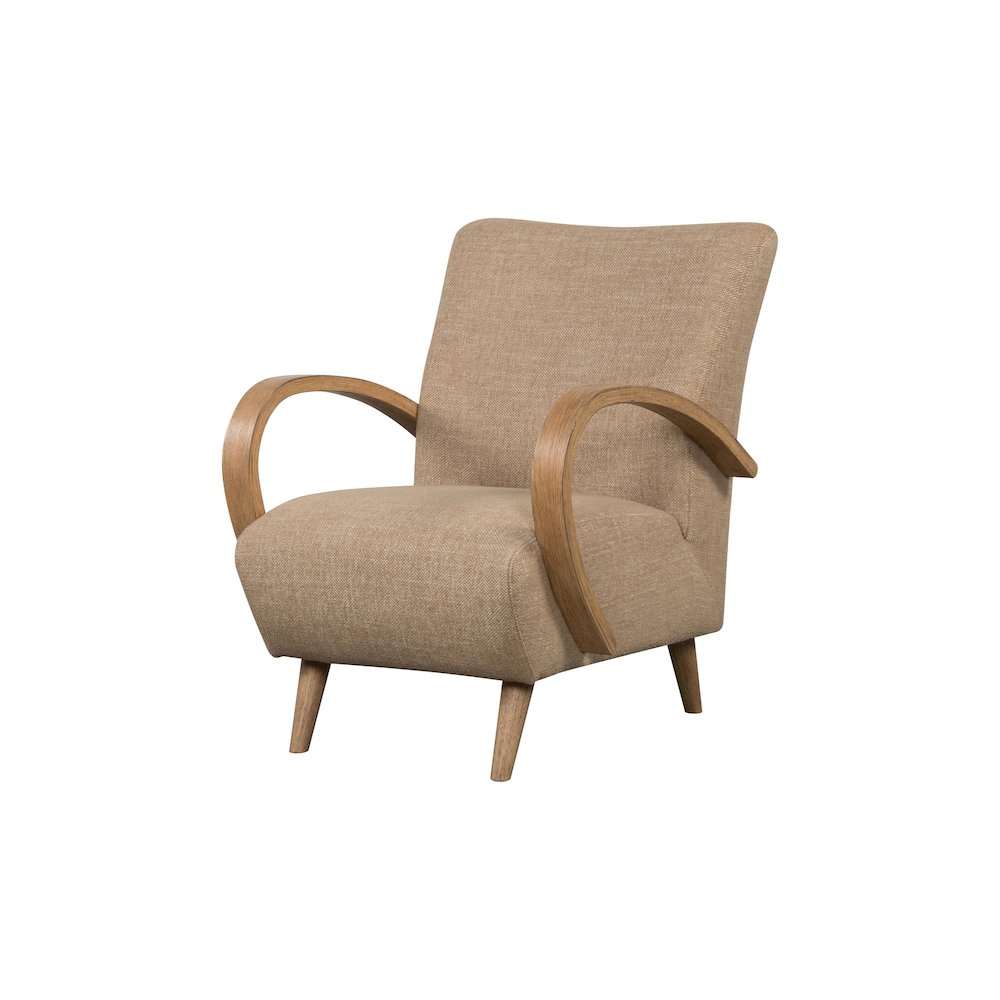 Louis Club Chair - Textured Honey. Picture 1