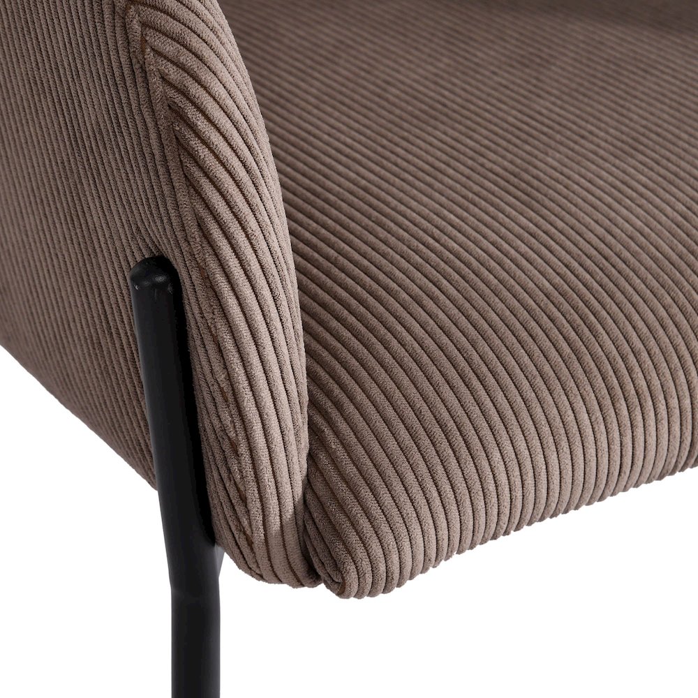 Allegra Dining Chair - Corduroy Brown. Picture 10