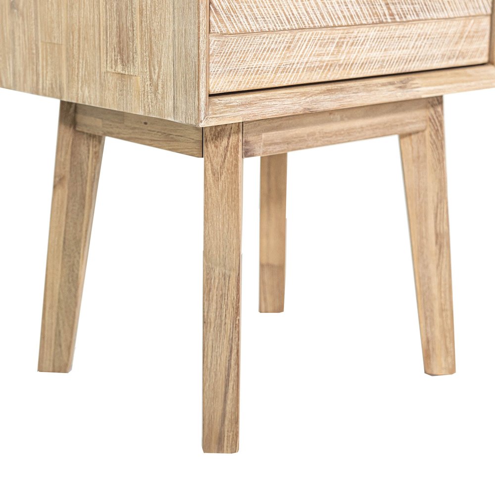 Gia 1 Drawer Nightstand - Light Driftwood. Picture 12