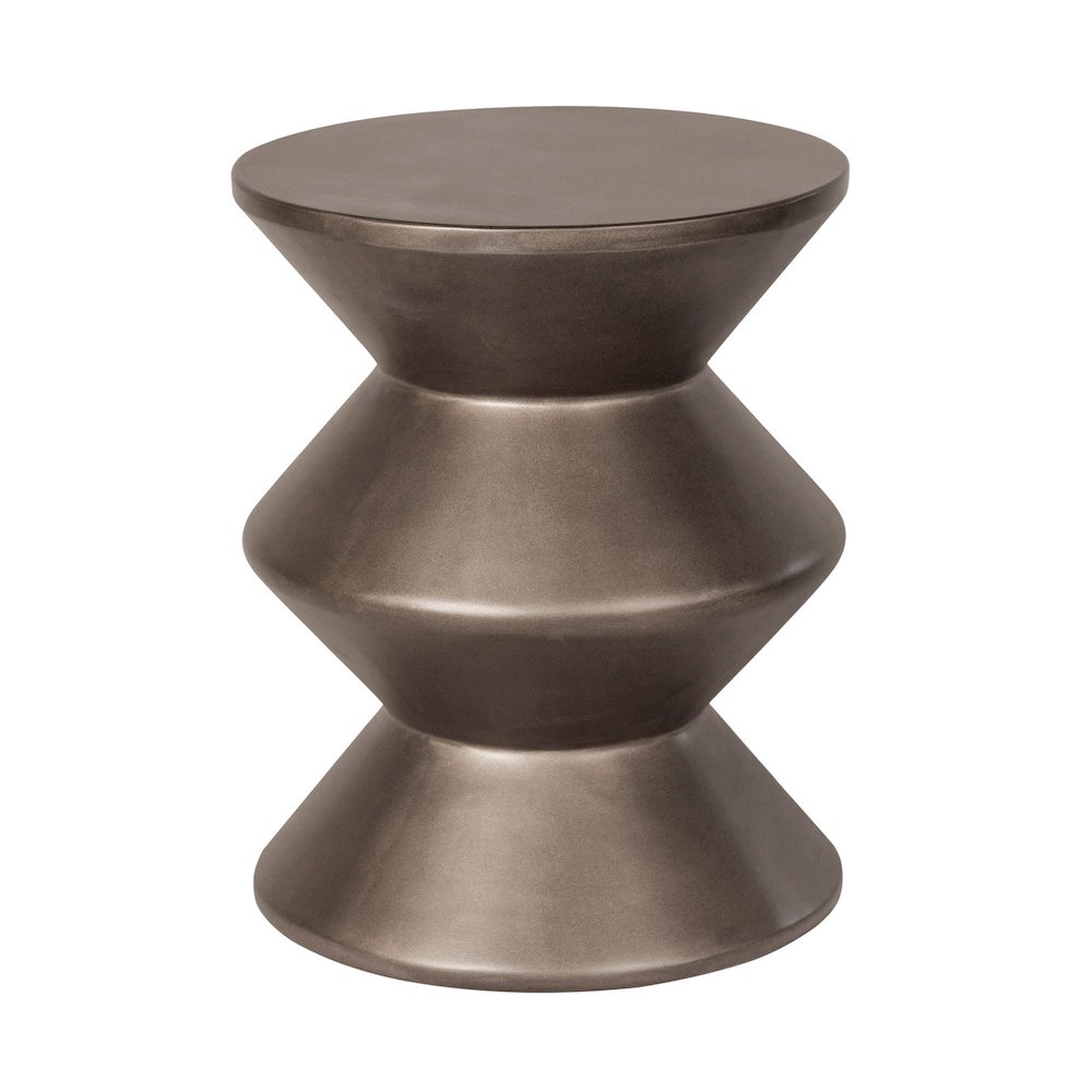 Concrete Inverted Side Table - Bronze. Picture 1
