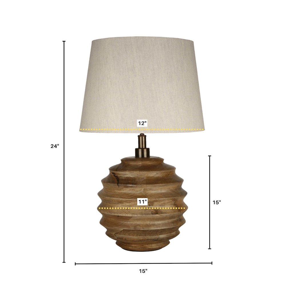 Skye Natural Lamp. Picture 4