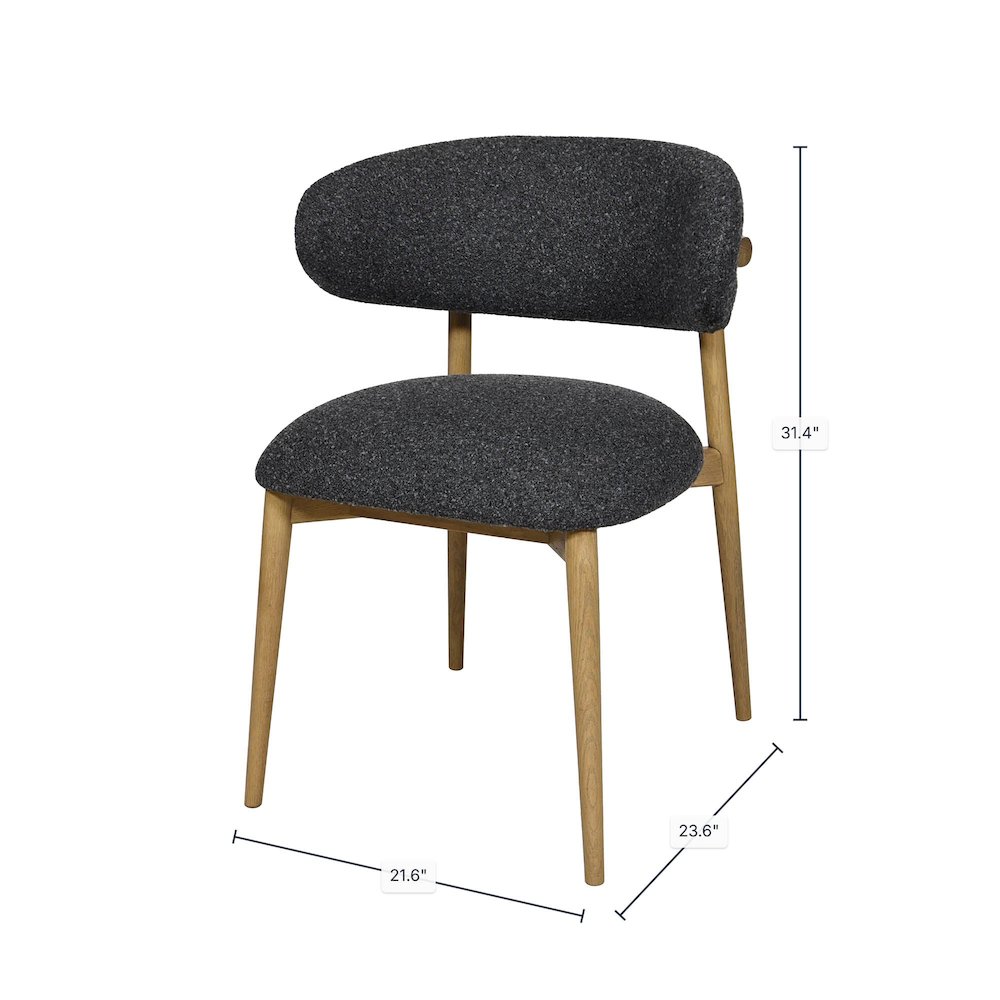 Milo Dining Chair - Cloud Storm. Picture 3